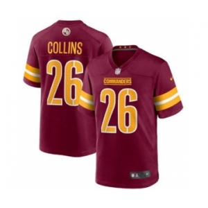 Men's Washington Commanders #26 Landon Collins 2022 Burgundy Game Stitched Jersey