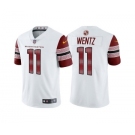 Men's Washington Commanders #11 Carson Wentz 2022 White Vapor Untouchable Stitched Jersey