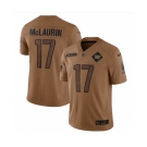 Men's Washington Commanders #17 Terry McLaurin 2023 Brown Salute To Service Limited Football Stitched Jersey