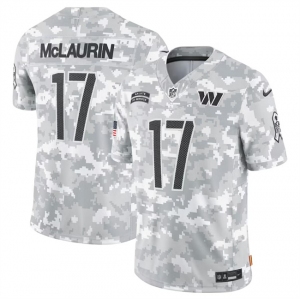 Men's Washington Commanders #17 Terry McLaurin Arctic Camo 2024 FUSE Salute to Service Limited Stitched Jersey