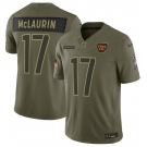 Men's Washington Commanders #17 Terry McLaurin Olive 2025 Salute to Service Limited Football Stitched Jersey