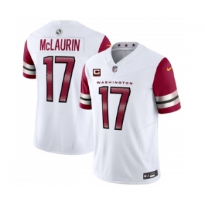 Men's Washington Commanders #17 Terry McLaurin White 2023 F.U.S.E. With 4-Star C Patch Vapor Limited Football Stitched Jersey