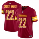 Men's Washington Commanders #22 Jacory Croskey-Merritt Burgundy 2025 Draft F.U.S.E. Vapor Limited Football Stitched Jersey
