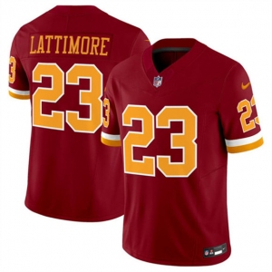 Men's Washington Commanders #23 Marshon Lattimore Burgundy 2025 F.U.S.E. Throwback Limited Football Stitched Jersey