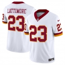 Men's Washington Commanders #23 Marshon Lattimore White 2025 F.U.S.E. Throwback Vapor Limited Football Stitched Jersey