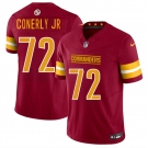 Men's Washington Commanders #72 Josh Conerly Jr Burgundy 2025 Draft F.U.S.E. Vapor Limited Football Stitched Jersey