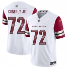 Men's Washington Commanders #72 Josh Conerly Jr White 2025 Draft F.U.S.E. Vapor Limited Football Stitched Jersey