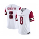 Men's Washington Commanders #8 Brian Robinson Jr. White 2023 F.U.S.E. Vapor Limited Football Stitched Jersey