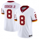 Men's Washington Commanders #8 Brian Robinson Jr. White 2025 F.U.S.E. Throwback Vapor Limited Football Stitched Jersey