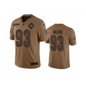 Men's Washington Commanders #93 Jonathan Allen 2023 Brown Salute To Service Limited Football Stitched Jersey