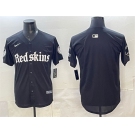 Men's Washington Commanders Blank Black 'Gothic Capitol Shadows Edition' Limited Stitched Baseball Jersey