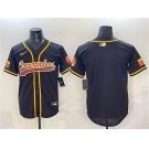 Men's Washington Commanders Blank Black Limited Stitched Baseball Jersey