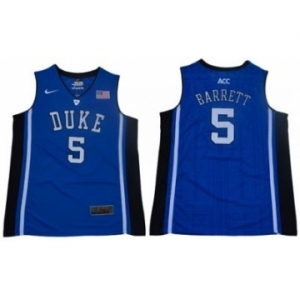 DUKE Blue Devils #5 R.J. Barrett Blue Black Basketball Elite Stitched NCAA Jersey