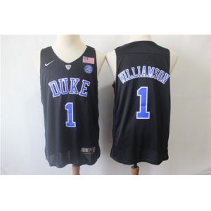 Duke Blue Devils #1 Zion Williamson Black College Basketball Jersey