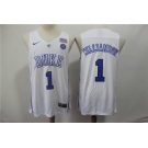 Duke Blue Devils #1 Zion Williamson White College Basketball Jersey