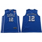 Duke Blue Devils #12 Zion Williamson Royal Blue Basketball Elite Stitched NCAA Jersey