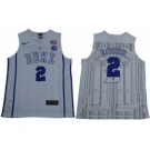 Duke Blue Devils #2 Cameron Reddish White Stitched NCAA Basketball Jersey