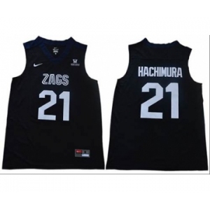 Gonzaga Bulldogs #21 Rui Hachimura Black Stitched College Jersey