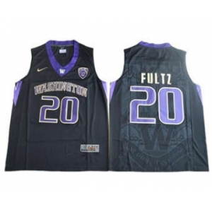 Huskies #20 Markelle Fultz Black Basketball Stitched NCAA Jersey