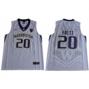 Huskies #20 Markelle Fultz White Basketball Stitched NCAA Jersey