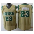Irish High School #23 James GOLD Jersey