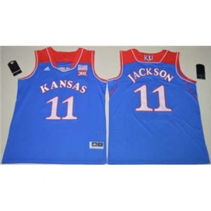 Kansas Jayhawks #11 Josh Jackson Royal Blue Basketball Stitched NCAA Jersey