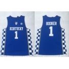 Kentucky Wildcats #1 Devin Booker Blue College Basketball Jersey