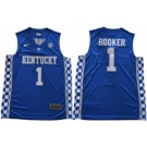 Kentucky Wildcats #1 Devin Booker Royal Blue Basketball Elite Stitched NCAA Jersey