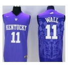 Kentucky Wildcats #11 John Wall Blue Basketball Stitched NCAA Jersey