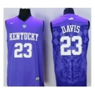 Kentucky Wildcats #23 Anthony Davis Blue Basketball Stitched NCAA Jersey