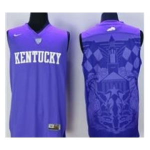 Kentucky Wildcats Blank Blue Basketball Stitched NCAA Jersey