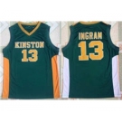 Kinston High School #13 Brandon Ingram Green High School Basketball Jersey