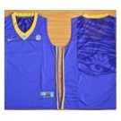 LSU Tigers Blank Purple Basketball Stitched NCAA Jersey