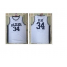 Maryland Terrapins #34 Len Bias White-Black Basketball Stitched NCAA Jersey