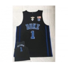 Men's Duke Blue Devils #1 Zion Williamson Black College Basketball Jersey