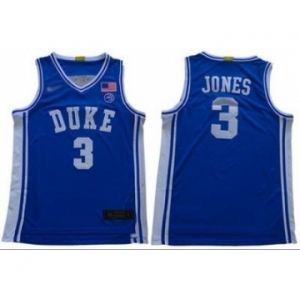 Men's Duke Blue Devils #3 Tre Jones Royal Blue Basketball 2019 Stitched College Jersey