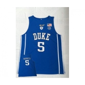 Men's Duke Blue Devils #5 R.J. Barrett Blue College Basketball Jersey