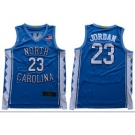 Men's North Carolina #23 Michael Jordan Blue Stitched College Basketball Jersey