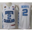 Men's North Carolina Tar Heels #2 Joel Berry II White Final Four Patch College Basketball 2017 Brand Jordan Swingman Stitched NCAA Jersey
