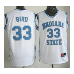 North Carolina #33 Larry Bird White NCAA Basketball Jerseys
