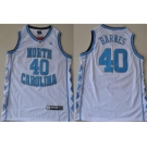 North Carolina #40 Tar Heels Harrison Barnes White College Basketball Jersey