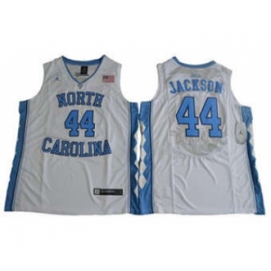 North Carolina #44 Justin Jackson White Basketball Stitched NCAA Jersey