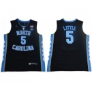 North Carolina #5 Nassir Little Black Basketball Stitched NCAA Jersey