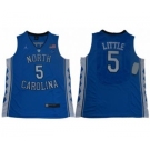 North Carolina #5 Nassir Little Blue Basketball Stitched NCAA Jersey