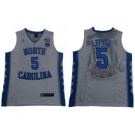 North Carolina #5 Nassir Little White Basketball Stitched NCAA Jersey