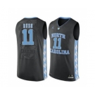 North Carolina Tar Heels #11 Shea Rush Black College Basketball Jersey