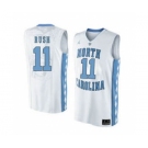 North Carolina Tar Heels #11 Shea Rush White College Basketball Jersey