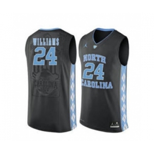 North Carolina Tar Heels #24 Kenny Williams Black College Basketball Jersey
