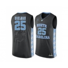North Carolina Tar Heels #25 Aaron Rohlman Black College Basketball Jersey