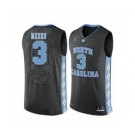 North Carolina Tar Heels #3 Kennedy Meeks Black College Basketball Jersey